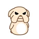 黑眼狗动态微信表情包全套 守家我光荣！