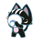 动漫暴力猫微信表情包 不想当光棍!