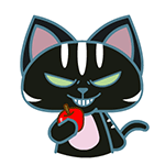 动漫暴力猫微信表情包 不想当光棍!