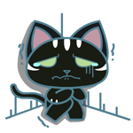 动漫暴力猫微信表情包 不想当光棍！