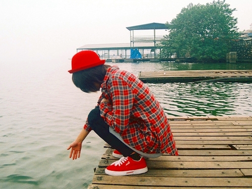 夏季女生意境微信高清图片 我在等一个有缘的人