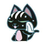 动漫暴力猫微信表情包 不想当光棍!