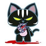 动漫暴力猫微信表情包 不想当光棍!