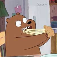 微信咱们裸熊情侣头像图片大全 咱们裸熊动漫情侣头像2016