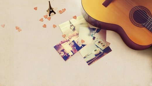 吉他唯美意境微信高清图片 为爱痴狂