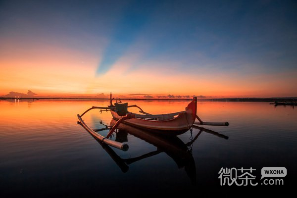 唯美海滩风景微信高清图片 梦幻巴厘岛