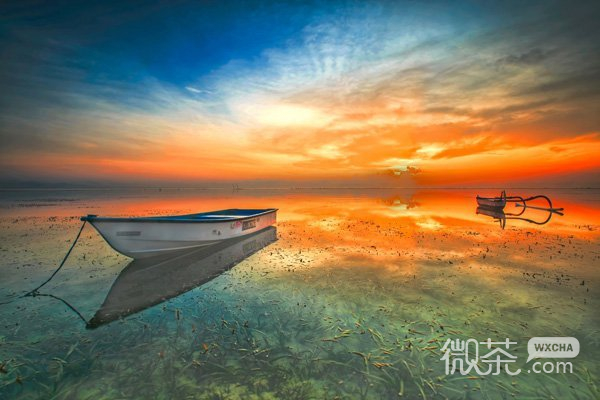 唯美海滩风景微信高清图片 梦幻巴厘岛