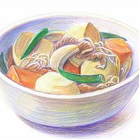 微信手绘食物彩铅头像高清 山高自有可行路