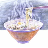 微信手绘食物彩铅头像高清 山高自有可行路