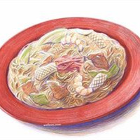 微信手绘食物彩铅头像高清 山高自有可行路
