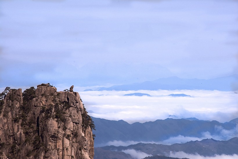黄山云海风景微信高清图片 十大名胜古迹之一