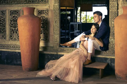 林心如霍建华结婚婚纱照微信高清图片