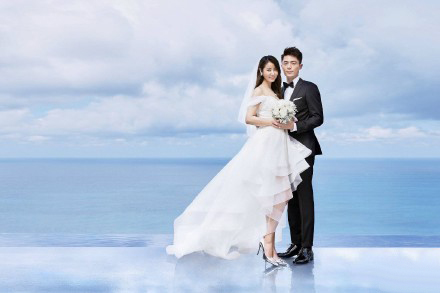 林心如霍建华结婚婚纱照微信高清图片