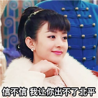 老九门尹新月聊天微信表情包 赵丽颖文字表情包