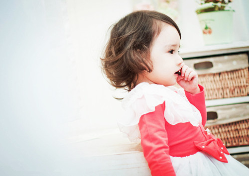 萌萌的欧美小女孩微信高清图片