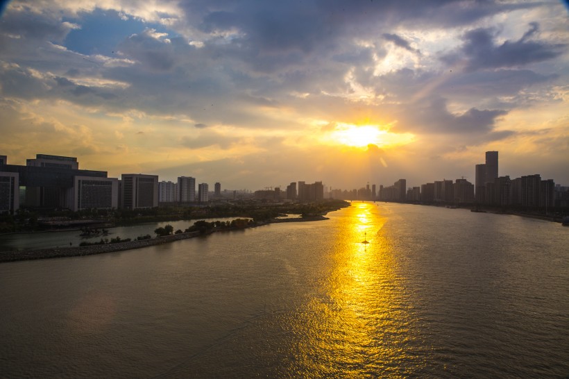 唯美的日落微信高清图片 夕阳西下