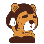 毛毛熊动态微信表情包 放学别走！