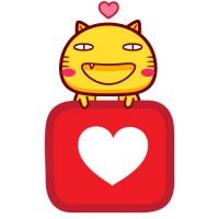 微信七夕表白头像 哈咪猫我爱你