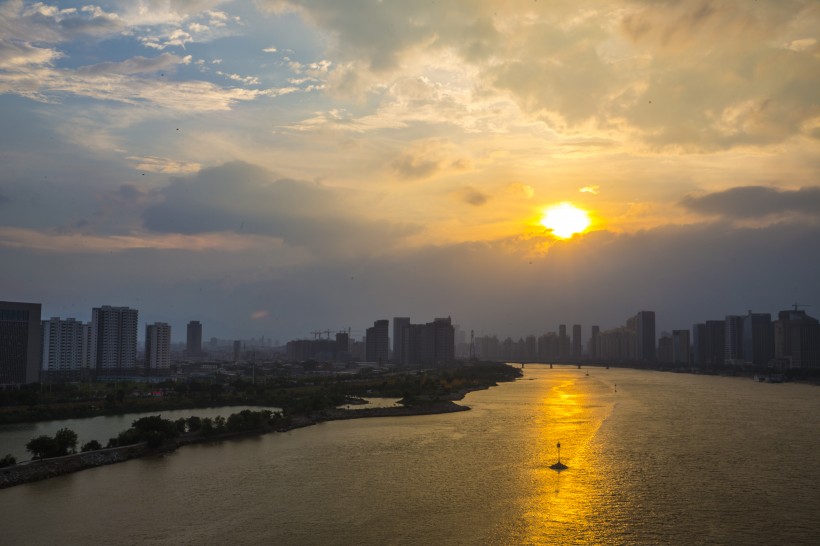 唯美的日落微信高清图片 夕阳西下