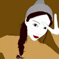 微信手绘超拽女生动漫