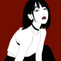 微信手绘超拽女生动漫