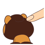 毛毛熊动态微信表情包 放学别走！