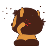 毛毛熊动态微信表情包 放学别走！