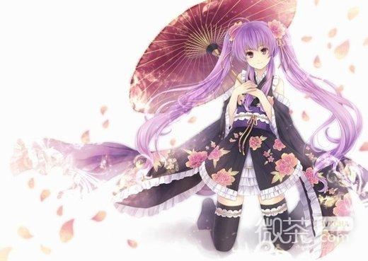 古代和服少女的动漫微信高清图片