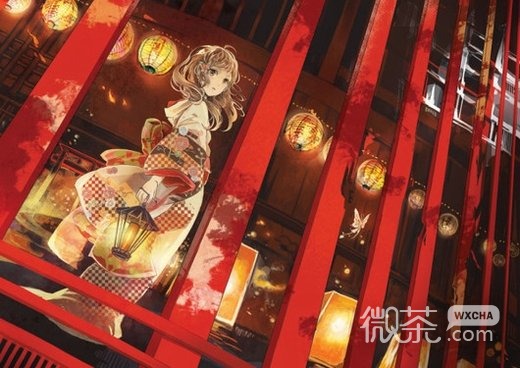 古代和服少女的动漫微信高清图片