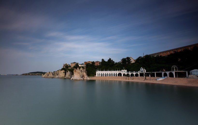 宁静的海湾风景微信高清图片