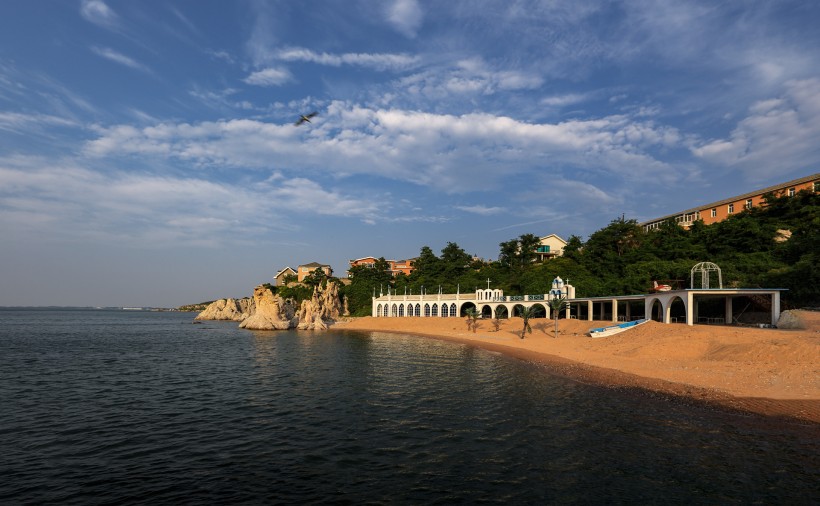 宁静的海湾风景微信高清图片