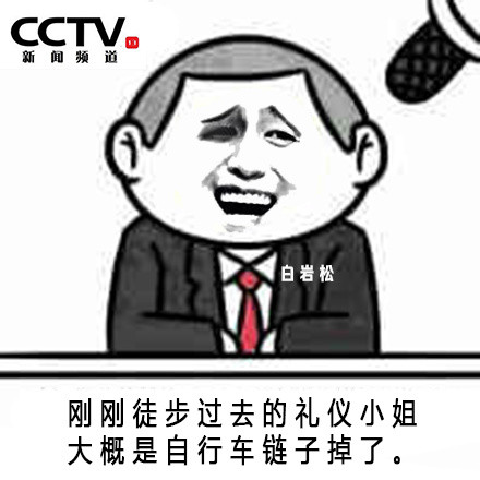 暴走漫画之段子手白岩松微信表情包 白岩松段子手搞笑表情精选