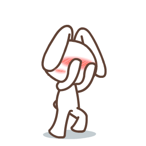 默默兔欢乐微信表情合集包 被雷到了