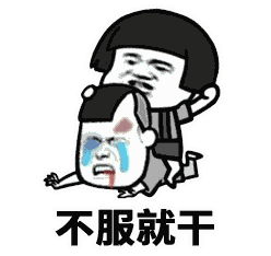 我们的口号是什么微信表情图 不服就干！