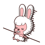 毛毛兔小恶魔微信动态表情合集