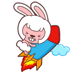 毛毛兔小恶魔微信动态表情合集