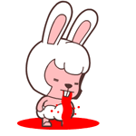 毛毛兔小恶魔微信动态表情合集