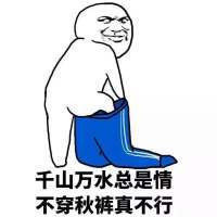 关于秋裤的洗脑搞笑表情包