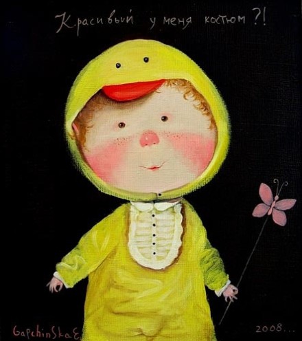 欧美画风的可爱小孩梦幻图片