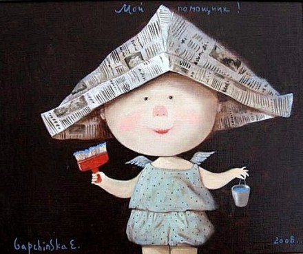 欧美画风的可爱小孩梦幻图片