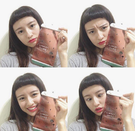 软妹纸二次元齐刘海微信图片