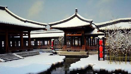 西安唯美意境雪景图片大全 一下雪西安就成了长安