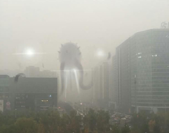 北京雾霾天气图片大全PS恶搞版本 不必仰望别人自己也是风景