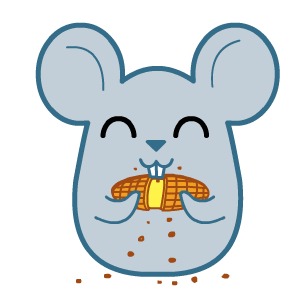 顽皮黑眼鼠微信表情包合集