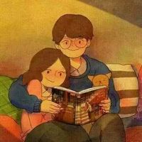 手绘情侣一对唯美简单头像经典版 用来怀念的是记忆