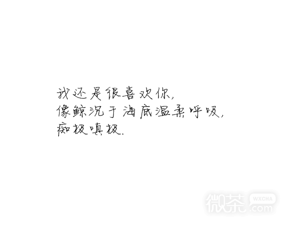 凌：我还是很喜欢你