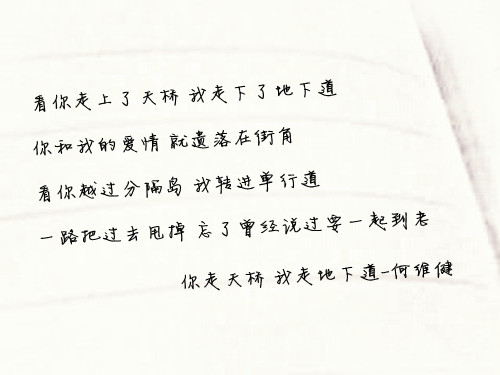 感动人的爱情歌词文字图片 只想与你两情尽欢,不想现实作梗爱情