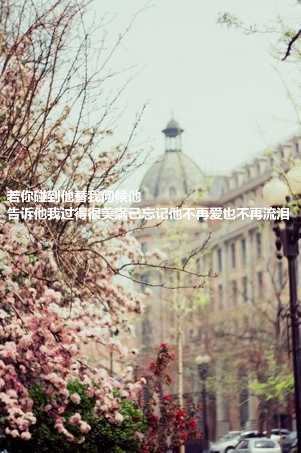 优美意境心情文字个性大图 只有你快乐了,我才能够得到幸福