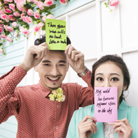 2017情侣婚纱照微信头像大全 夜深人静时思念才变得如此放肆