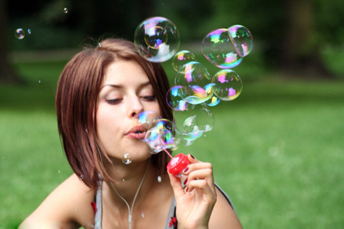 完美绽放的美丽泡泡欧美女图 留下的记忆,想抹都抹不掉